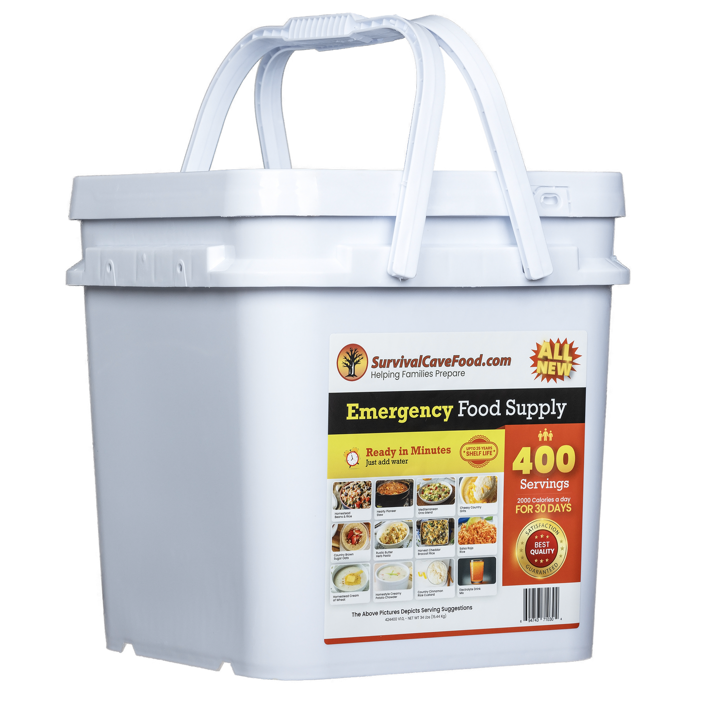 Freeze-Dried 400 Meal Bucket