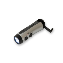 Crank Power Flashlight/Radio